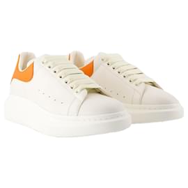 Alexander Mcqueen-Oversize Sneakers - Alexander McQueen - Leather - White/Orange-White