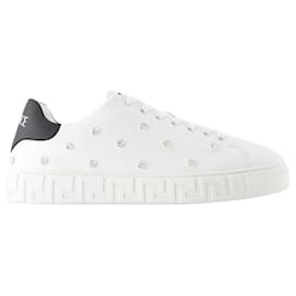 Sneaker - Versace - Leder - Weiß Weiß