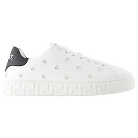 Sneakers - Versace - Leather - White White
