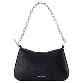 Alexander Mcqueen-Mini Cross Bar Purse - Alexander McQueen - Leather - Black-Black