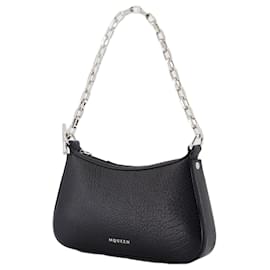 Alexander Mcqueen-Mini Cross Bar Purse - Alexander McQueen - Leather - Black-Black