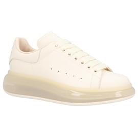 Alexander Mcqueen-Alexander McQueen Women's Oversized Sneaker 'Larry' in beige-Brown,Beige