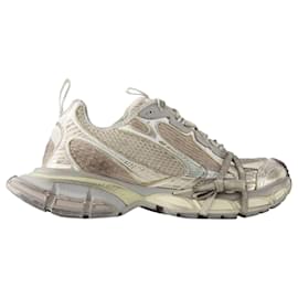 Balenciaga-3XL Sneakers - Balenciaga - Mesh - Eggshell-Brown,Beige