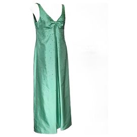 Paule Ka Abendkleid aus Seide Hellgrün Hellgrün