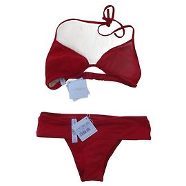 La Perla Triangle Bikini Red Red