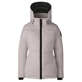 Canada Goose-Chelsea Black Label Shiny Pink Parka-Pink
