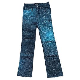Vaqueros Roberto Cavalli con strass Swarovski azules Azul