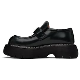 Bottega Veneta-Black Swell Loafers-Black