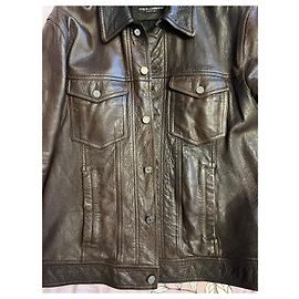 Dolce & Gabbana Lederjacke braun Braun