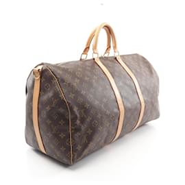 Louis Vuitton-Louis Vuitton Keepall Bandouliere 55 Boston Bag M41414-Brown