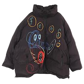 Fendi-Fendi Polyester Down Jacket Black Multicolor-Other