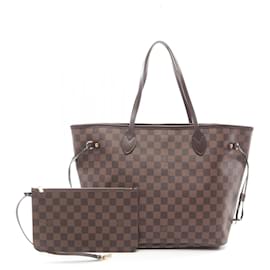 Louis Vuitton-Louis Vuitton Damier Neverfull MM Tote Bag N41358-Brown