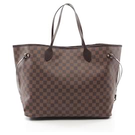 Louis Vuitton-Louis Vuitton Neverfull GM Damier Ebene Tote Bag-Brown