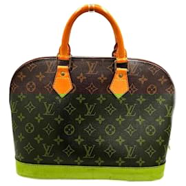 Louis Vuitton-Louis Vuitton Alma Monogram Handbag M51130-Brown