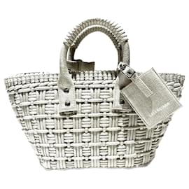 Balenciaga-Balenciaga Bistro Basket XS Shoulder Bag-Grey