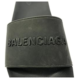 Balenciaga-Balenciaga Rubber Sandals Black-Black