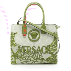 Versace-Versace La Medusa Small Barocco Tote Bag-Pink
