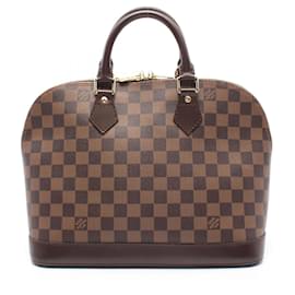 Louis Vuitton-Louis Vuitton Alma Damier Ebene Handbag N51131-Brown