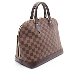 Louis Vuitton-Louis Vuitton Alma Damier Ebene Handbag N51131-Brown
