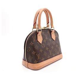 Louis Vuitton-Louis Vuitton Alma BB Monogram Handbag M53152-Brown