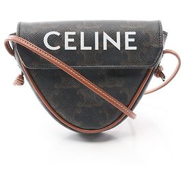 Céline Borsa a Spalla Mini Triomphe Triangle di Celine Nero