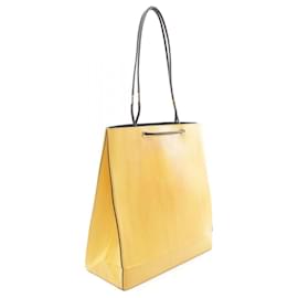 Fendi-Fendi Leather Medium Tote Bag 7VA513-Yellow