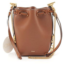 Chloé Borsa a secchiello in pelle micro Marcie di Chloe Marrone