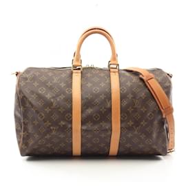 Louis Vuitton-Louis Vuitton Monogram Keepall Bandouliere 45 Bag-Brown