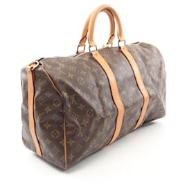 Louis Vuitton-Louis Vuitton Monogram Keepall Bandouliere 45 Bag-Brown