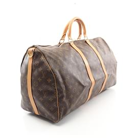 Louis Vuitton-Louis Vuitton Keepall Bandouliere 55 Monogram Bag-Brown