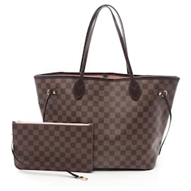 Louis Vuitton-Louis Vuitton Neverfull MM Damier Ebene Tote Bag-Brown