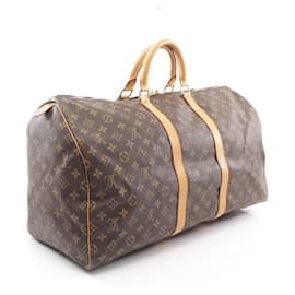 Louis Vuitton-Louis Vuitton Keepall 55 Boston Bag Monogram-Brown