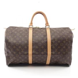 Louis Vuitton-Louis Vuitton Keepall 50 Boston Bag Monogram-Brown