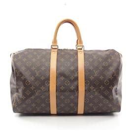 Louis Vuitton-Louis Vuitton Keepall 45 Boston Bag Monogram-Brown