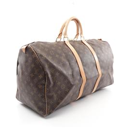 Louis Vuitton-Louis Vuitton Keepall 55 Boston Bag Monogram-Brown