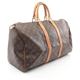Louis Vuitton-Louis Vuitton Keepall 45 Boston Bag Monogram-Brown