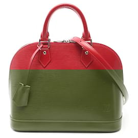 Louis Vuitton-Louis Vuitton Alma Epi Red Leather Handbag M4058E-Red