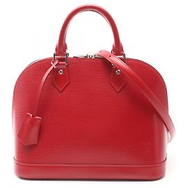 Louis Vuitton Alma Epi rote Lederhandtasche M4058E Rot