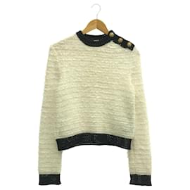 Balmain-Balmain Polyester Sweater White Women-White