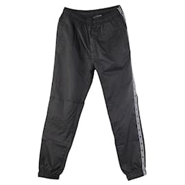 Versace-Versace Nylon Sideline Pants Black White-Other