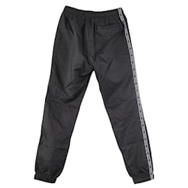 Versace-Versace Nylon Sideline Pants Black White-Other