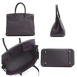 Hermès-Hermes Birkin 30 Togo Leather Bag-Purple