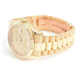 Rolex-Rolex Day-Date 36 Gold Dial Automatic Watch 118238A-Golden