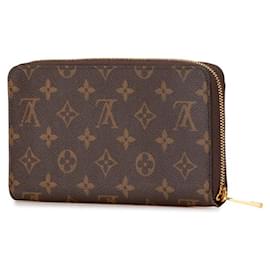 Louis Vuitton-Louis Vuitton Monogram Zippy Organizer Wallet-Brown