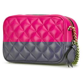 Versace-Versace Quilted Medusa Chain Shoulder Bag-Pink