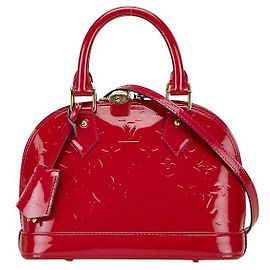 Louis Vuitton Alma BB Patent Leather Handbag M50565 Pink