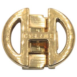 Céline Celine Gold Metal Belt Buckle Golden