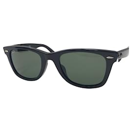 Autre Marque-Ray-Ban Wayfarer Black Plastic Sunglasses RB2140-F-Black