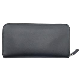 Prada-Prada Saffiano Leather Long Wallet Black-Black