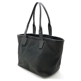 Balenciaga-Balenciaga Canvas Leather Small Tote Bag-Black